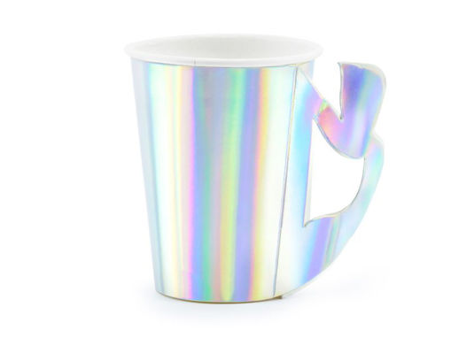 Picture of PAPER CUPS MERMAID IRIDESCENT 220ML - 6 PACK